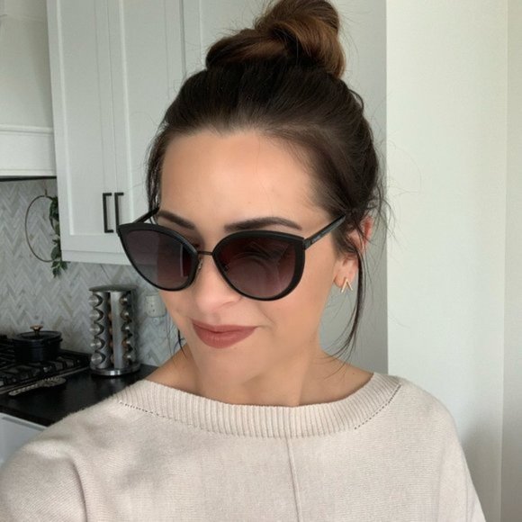 CHANEL Accessories - Chanel 4222 Black Cat Eye Sunglasses